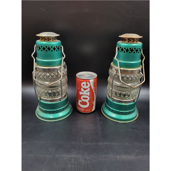 Vintage Metal and Glass Lanterns