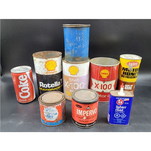 Vintage Motor Oil Cans