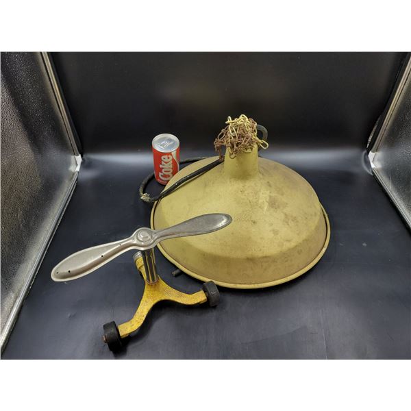 Vintage Hanging Lamp and Sprinkler