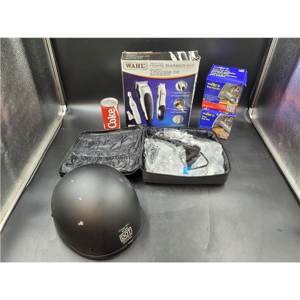 Home Barber Kit, Dryer Vent Ducts, and Helmet