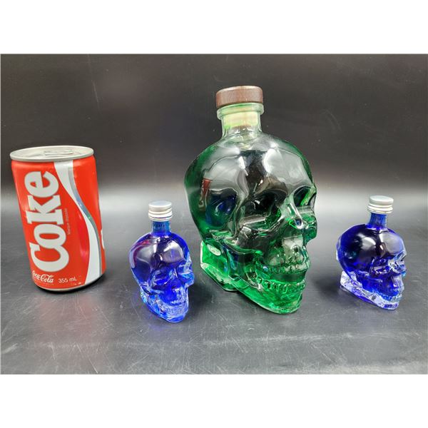 Glass Skull Bottles