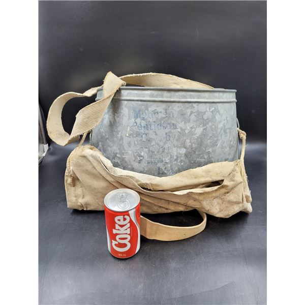 Vintage Galvanized Apple Picking Bucket Made in Penticton, BC