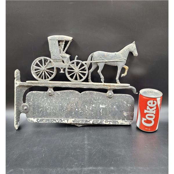 Vintage Cast Iron Hanging Sign