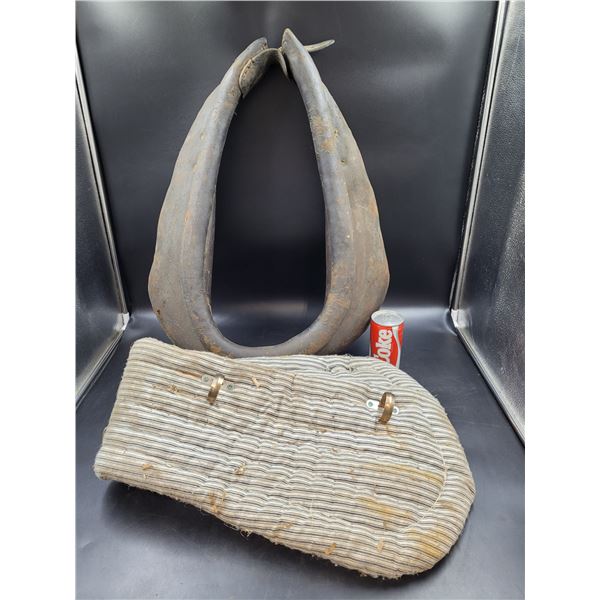 Antique Leather Horse Collar and Padding