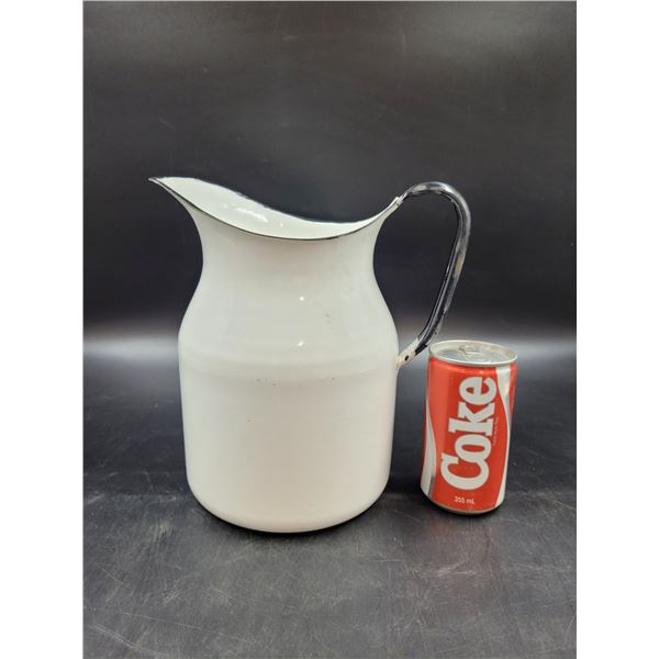 Vintage Enamel Pitcher