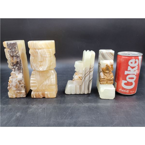 Vintage Natural Stone Bookends