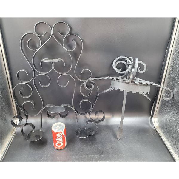 Iron Candle and Light Holder