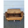 Image 2 : Vintage Handcrafted Pine Storage Bench