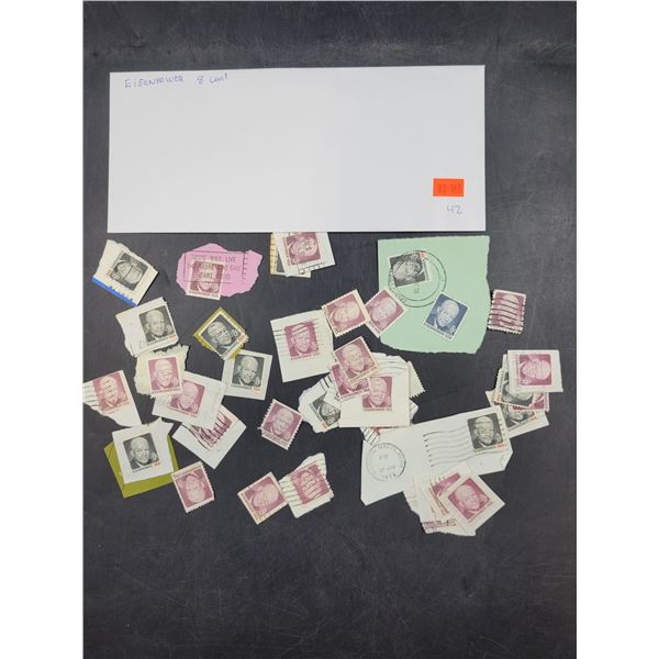 42 Eisenhower 8 Cent Stamps