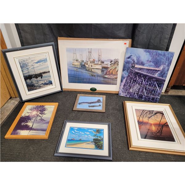 Water, Planes, and Trains Prints