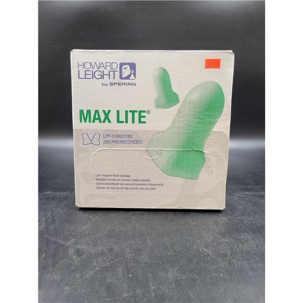 Sperian Max Lite Low Pressure Foam Earplugs