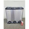Image 1 : 3 Compartment Step Garbage Can