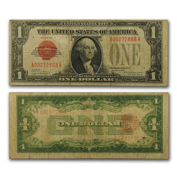 1928 $1 U.S. Note Legal Tender VF