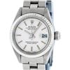 Rolex Ladies Stainless Steel Silver Index Oyster Band 26MM Wristwatch