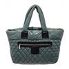 Chanel Blue Quilted Nylon Cocoon Front Zipped Tote Bag