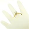 Image 6 : 14k Two Tone Gold 0.40 ctw Illusion Prong Set Round Diamond Solitaire Band Ring