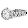 Image 6 : Rolex Ladies Stainless Steel 26MM Silver Index Engine Turn Bezel Date Wristwatch