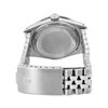 Image 9 : Rolex Mens Stainless Steel Silver Index Dial 18K Gold Pyramid Diamond Bezel Date