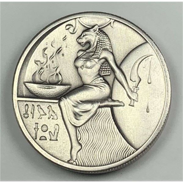 Egyptian God Series Sekhmet 2 ozt .999 Silver