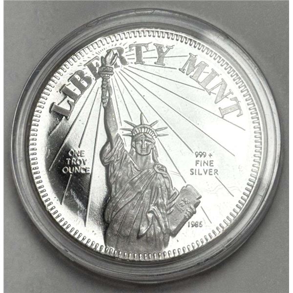 1986 Liberty Mint U.S. Constitution 1 ozt .999 Silver