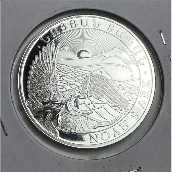2014 Republic Of Armenia 500 Dram "Noah's Ark" Proof 1 ozt .999 Silver
