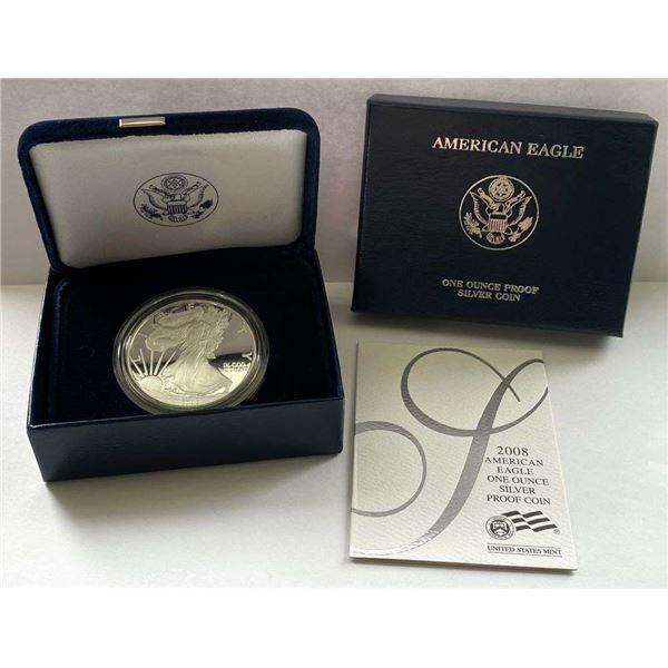 2008-W American Silver Eagle PF69 OGP