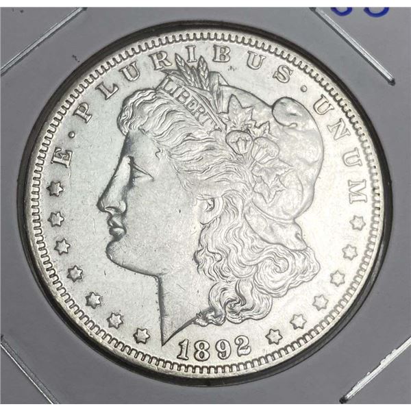1892-O Morgan Silver Dollar AU55