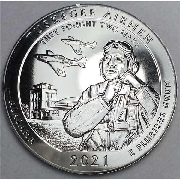2021 ATB Alabama "Tuskegee Airmen" 5 ozt .999 Silver