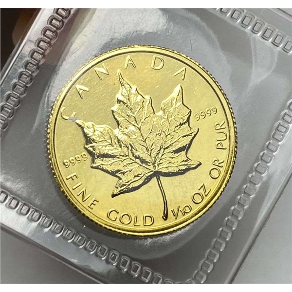 1983 Canada $5 Maple Leaf .9999 Gold 1/10 ozt