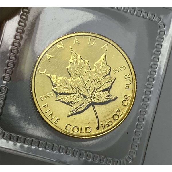 1983 Canada $5 Maple Leaf .9999 Gold 1/10 ozt