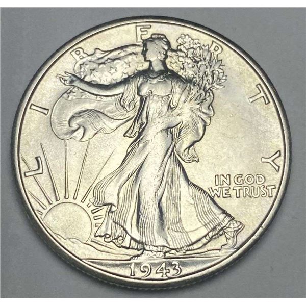 1943-S Walking Liberty Silver Half Dollar MS64