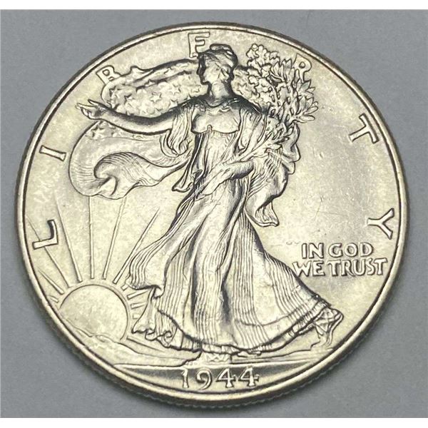 1944 Walking Liberty Silver Half Dollar MS63
