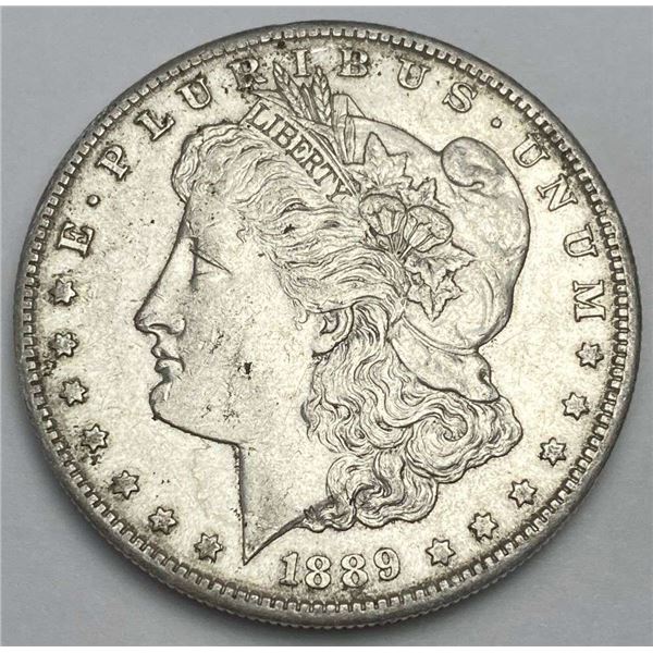 1889 Morgan Silver Dollar AU58