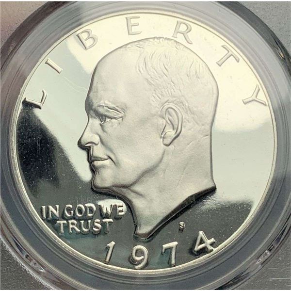 1974-S Eisenhower Silver Dollar PCGS PR70 DCAM