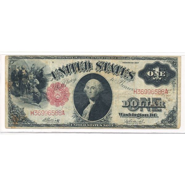 1917 United States Red Seal $1 Note
