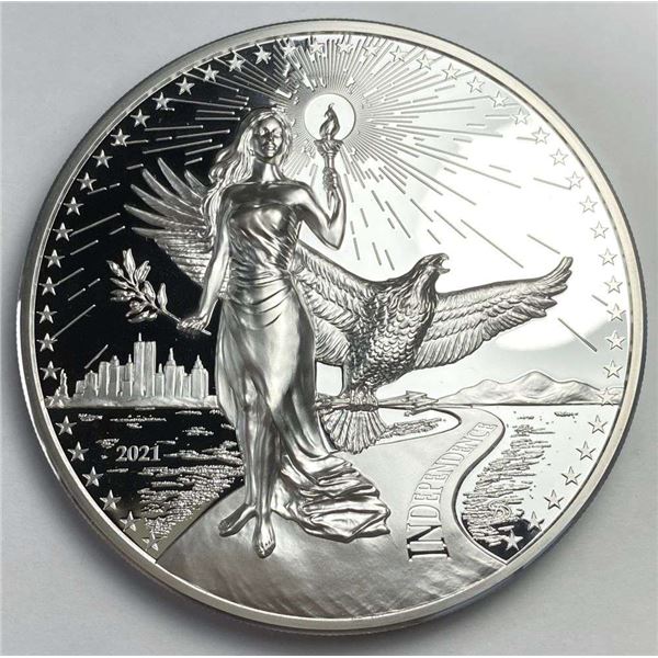2021 American Virtues High Relief Proof 10 ozt .999 Silver