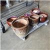 Image 2 : LOT OF PORCELAIN PLANTERS
