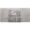 Image 1 : 50 SQFT OF GREY STONE MOSAIC TILE, 1"X1" 1SQFT PER PIECE, 5SQFT PER BOX, 10 BOXES TOTAL