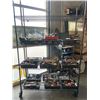 Image 1 : LARGE LOT OF WRENCHES, SOCKETS, PLIERS, DRILL BITS, HOLE SAWS AND MORE, RACK NOT INCLUDED