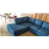 Image 2 : 2 PIECE BLUE SECTIONAL
