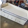 Image 2 : IKEA HEMME 3 DRAWER TWIN SIZE STORAGE BED WITH 2 IKEA MATTRESSES