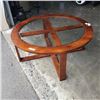 Image 3 : MODERN ROUND COFFEE TABLE WITH GLASS TOP
