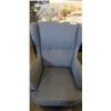 Image 2 : VINTAGE BLUE WINGBACK CHAIR