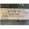 Image 2 : VIVO 100 INCH MANUAL PROJECTOR SCREEN