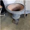 Image 2 : TWO SHEPARD HOOK HANGING BASKET HOLDERS AND METAL POT