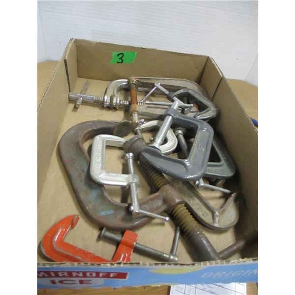 ESTATE:  BOX C/W C-CLAMPS