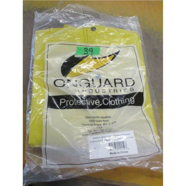 RAIN JACKET & HOOD (SIZE LARGE)