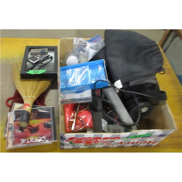 BOX C/W CD'S, WISK, MISC