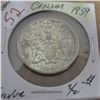 Image 1 : 1959 CANADA SILVER HALF DOLLAR