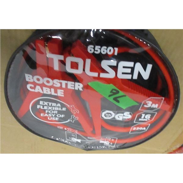 FREIGHT DAMAGE (AS IS):  SET OF BOOSTER CABLES (3M - 16MM - 220A)